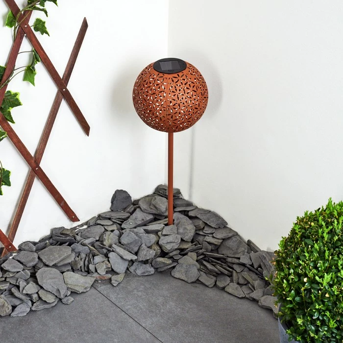 Hofstein Samoao Solarleuchte LED Schwarz, Rostfarben, 1-flammig 12 Hofstein Samoao Solarleuchte LED Schwarz, Rostfarben, 1-flammig – Bild 10