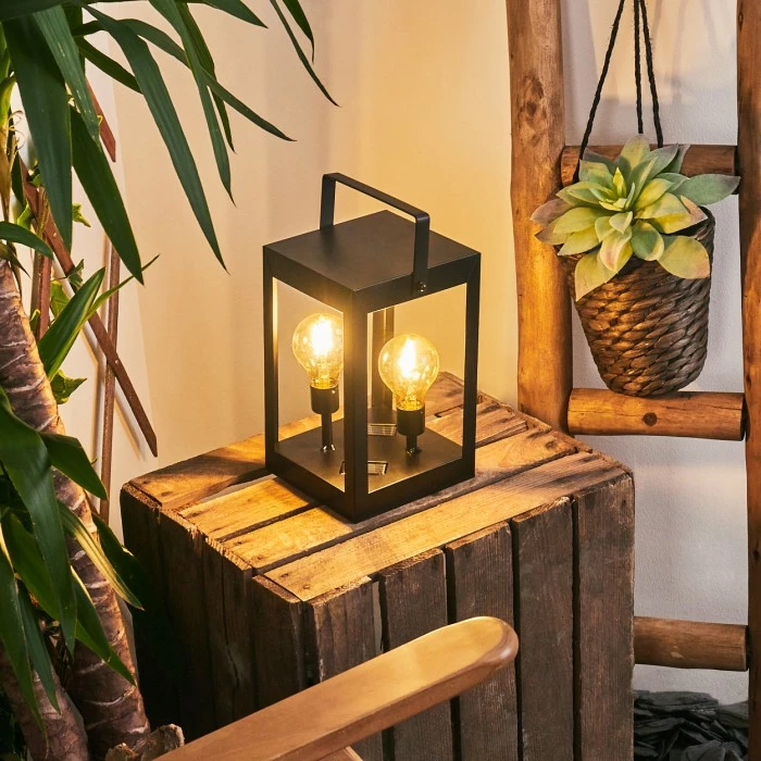 Hofstein Sciolze Solarleuchte LED Schwarz, Transparent, Klar, 2-flammig 11 Hofstein Sciolze Solarleuchte LED Schwarz, Transparent, Klar, 2-flammig – Bild 9