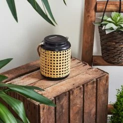 Hofstein Sessivi Solar-Tischleuchte LED Schwarz, Braun, 1-flammig -Günstiges Solarleuchten Geschäft sessivi solar tischleuchte h3409619 10