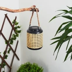 Hofstein Sessivi Solar-Tischleuchte LED Schwarz, Braun, 1-flammig -Günstiges Solarleuchten Geschäft sessivi solar tischleuchte h3409619 12