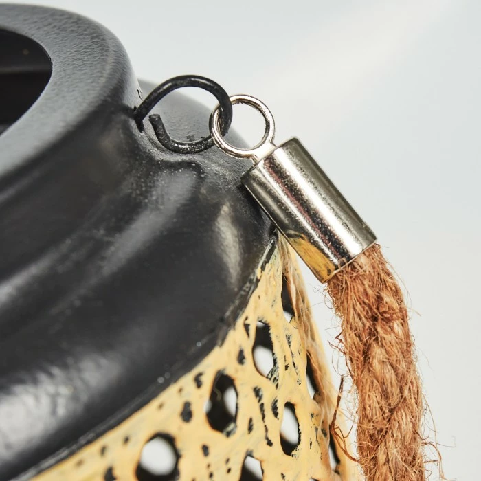 Hofstein Sessivi Solarleuchte LED Schwarz, Braun, Holz hell, 1-flammig 5 Hofstein Sessivi Solarleuchte LED Schwarz, Braun, Holz hell, 1-flammig – Bild 3