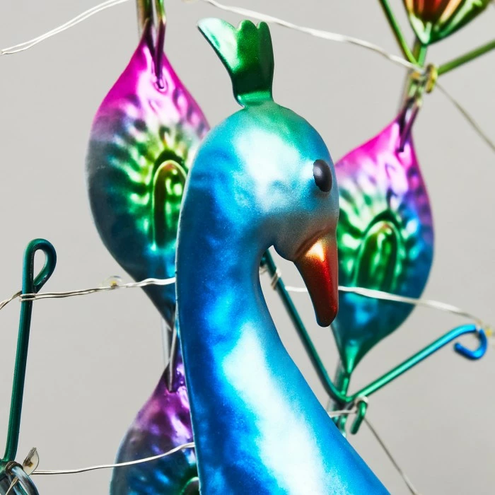 Hofstein Simané Solarleuchte LED Blau, Schwarz, Grün, Kupferfarben, 100-flammig 5 Hofstein Simané Solarleuchte LED Blau, Schwarz, Grün, Kupferfarben, 100-flammig – Bild 3