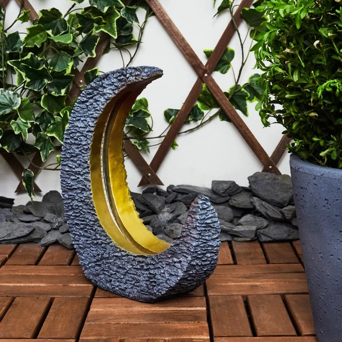 Hofstein Siviri Solarleuchte LED Grau, Gold, 25-flammig 4 Hofstein Siviri Solarleuchte LED Grau, Gold, 25-flammig – Bild 2