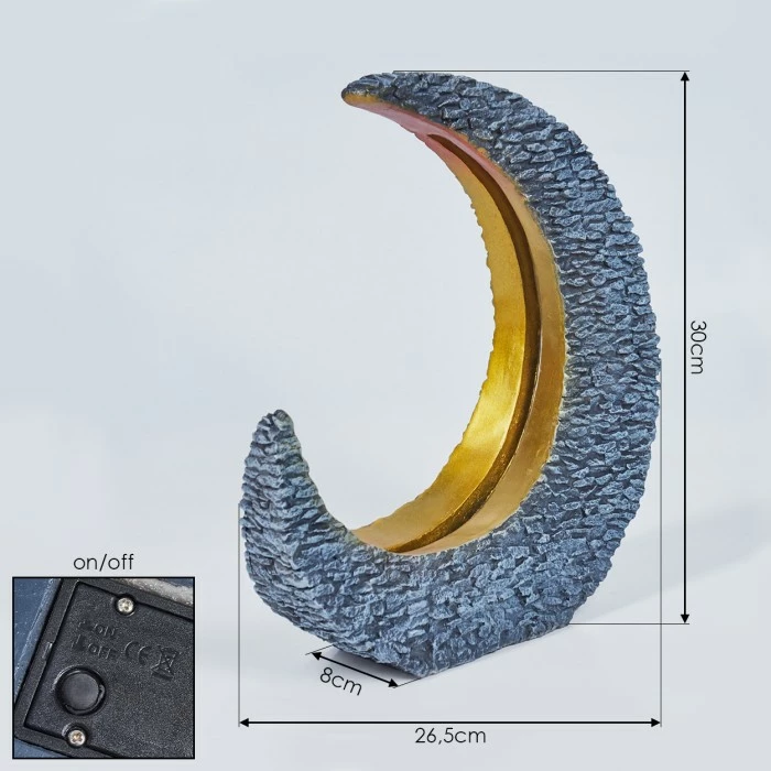 Hofstein Siviri Solarleuchte LED Grau, Gold, 25-flammig 6 Hofstein Siviri Solarleuchte LED Grau, Gold, 25-flammig – Bild 4