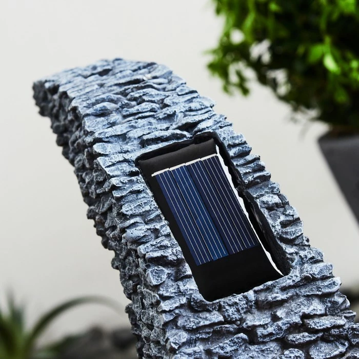 Hofstein Siviri Solarleuchte LED Grau, Gold, 25-flammig 8 Hofstein Siviri Solarleuchte LED Grau, Gold, 25-flammig – Bild 6