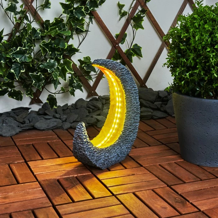 Hofstein Siviri Solarleuchte LED Grau, Gold, 25-flammig 9 Hofstein Siviri Solarleuchte LED Grau, Gold, 25-flammig – Bild 7