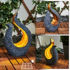 Hofstein Siviri Solarleuchte LED Grau, Kupferfarben, 25-flammig