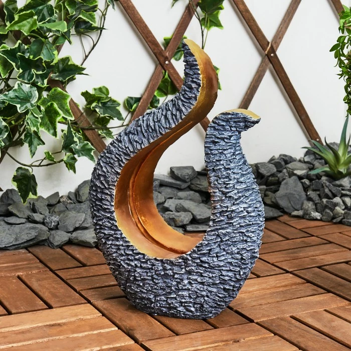 Hofstein Siviri Solarleuchte LED Grau, Kupferfarben, 25-flammig 4 Hofstein Siviri Solarleuchte LED Grau, Kupferfarben, 25-flammig – Bild 2