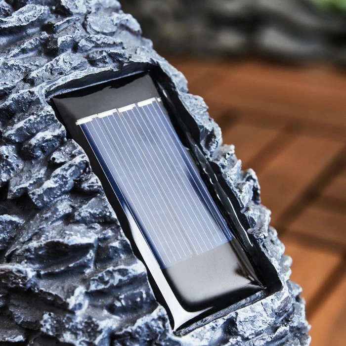 Hofstein Siviri Solarleuchte LED Grau, Kupferfarben, 25-flammig 8 Hofstein Siviri Solarleuchte LED Grau, Kupferfarben, 25-flammig – Bild 6