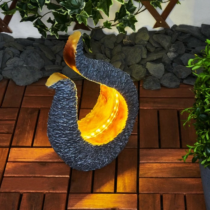 Hofstein Siviri Solarleuchte LED Grau, Kupferfarben, 25-flammig 11 Hofstein Siviri Solarleuchte LED Grau, Kupferfarben, 25-flammig – Bild 9