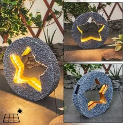 Hofstein Siviri Solarleuchte LED Grau, Bronze, 48-flammig