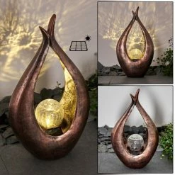 Hofstein Solarleuchten Benevento LED Bronze, 1-flammig