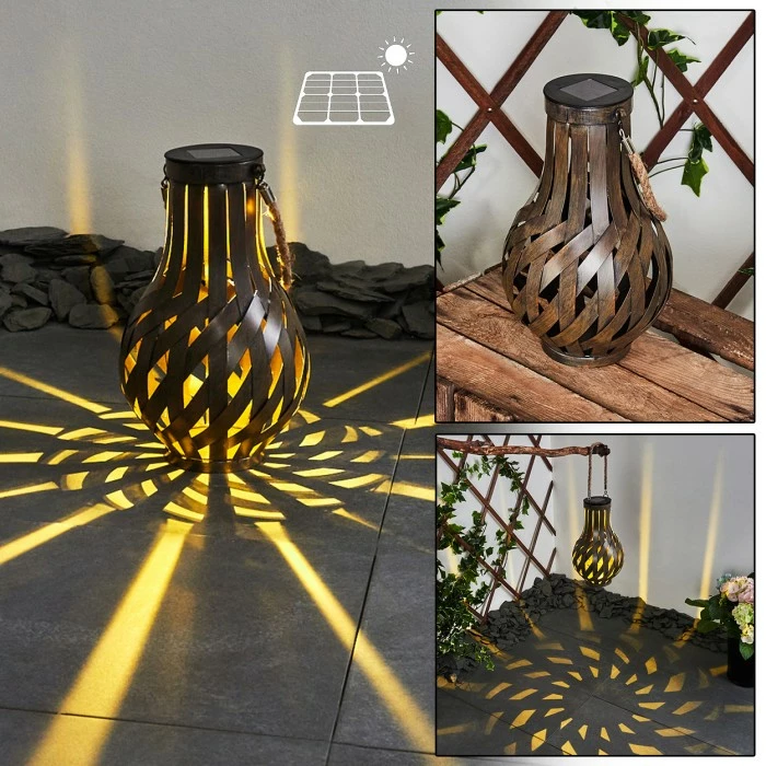 Hofstein Soulé Solarleuchte LED Braun, 1-flammig 3 Hofstein Soulé Solarleuchte LED Braun, 1-flammig