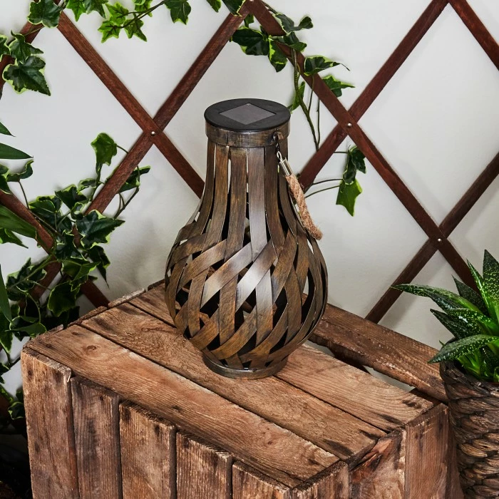 Hofstein Soulé Solarleuchte LED Braun, 1-flammig 4 Hofstein Soulé Solarleuchte LED Braun, 1-flammig – Bild 2