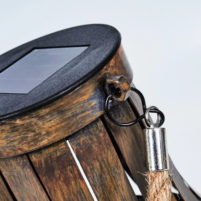 Hofstein Soulé Solarleuchte LED Braun, 1-flammig 5 Hofstein Soulé Solarleuchte LED Braun, 1-flammig – Bild 3