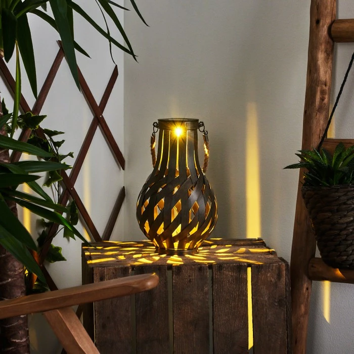 Hofstein Soulé Solarleuchte LED Braun, 1-flammig 9 Hofstein Soulé Solarleuchte LED Braun, 1-flammig – Bild 7