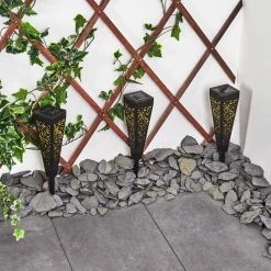 Hofstein Staranzano Solarleuchte LED Gelb, Schwarz, 1-flammig -Günstiges Solarleuchten Geschäft staranzano solarleuchte h3419533 11