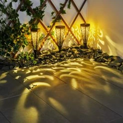 Hofstein Staranzano Solarleuchte LED Gelb, Schwarz, 1-flammig -Günstiges Solarleuchten Geschäft staranzano solarleuchte h3419533 12