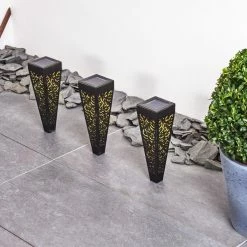 Hofstein Staranzano Solarleuchte LED Gelb, Schwarz, 1-flammig -Günstiges Solarleuchten Geschäft staranzano solarleuchte h3419533 13