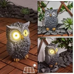 Hofstein Sunderby Solarleuchte LED Grau, Orange, 2-flammig