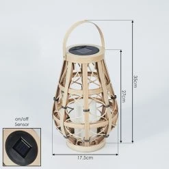 Hofstein Syreflot Solar-Tischleuchte LED Schwarz, Braun, 1-flammig -Günstiges Solarleuchten Geschäft syreflot solar tischleuchte h3435670 3