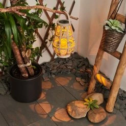 Hofstein Syreflot Solar-Tischleuchte LED Schwarz, Braun, 1-flammig -Günstiges Solarleuchten Geschäft syreflot solar tischleuchte h3435670 6