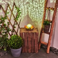 Hofstein Taft Solarleuchte LED Grün, Kupferfarben, 1-flammig -Günstiges Solarleuchten Geschäft taft solarleuchte h3409503 11