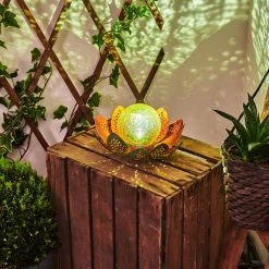 Hofstein Taft Solarleuchte LED Grün, Kupferfarben, 1-flammig -Günstiges Solarleuchten Geschäft taft solarleuchte h3409503 6