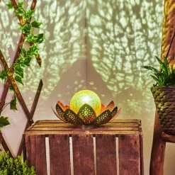 Hofstein Taft Solarleuchte LED Grün, Kupferfarben, 1-flammig -Günstiges Solarleuchten Geschäft taft solarleuchte h3409503 7