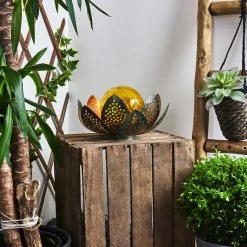 Hofstein Taft Solarleuchte LED Grün, Kupferfarben, 1-flammig -Günstiges Solarleuchten Geschäft taft solarleuchte h3419519 11