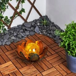 Hofstein Taft Solarleuchte LED Grün, Kupferfarben, 1-flammig -Günstiges Solarleuchten Geschäft taft solarleuchte h3419519 13