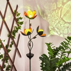 Hofstein Taft Solarleuchte LED Schwarz, Gr&uuml;n, Kupferfarben, 3-flammig -Günstiges Solarleuchten Geschäft taft solarleuchte h3425688 6