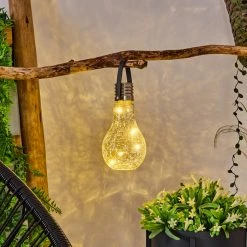 Hofstein Tian Solarleuchte LED Schwarz, 1-flammig -Günstiges Solarleuchten Geschäft tian solarleuchte h3306031 do1 6