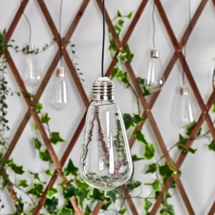 Hofstein Tiltil Solarhängeleuchte 5er Set LED Edelstahl, 1-flammig 13 Hofstein Tiltil Solarhängeleuchte 5er Set LED Edelstahl, 1-flammig – Bild 11