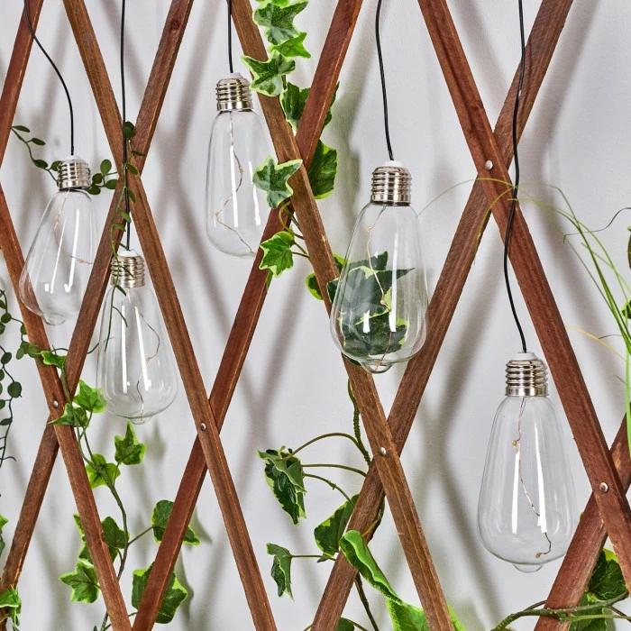 Hofstein Tiltil Solarhängeleuchte 5er Set LED Edelstahl, 1-flammig 11 Hofstein Tiltil Solarhängeleuchte 5er Set LED Edelstahl, 1-flammig – Bild 9