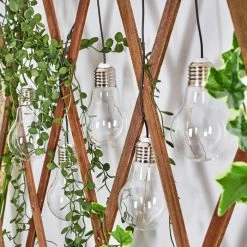 Hofstein Tiltil Solarhängeleuchte 5er Set LED Edelstahl, 1-flammig -Günstiges Solarleuchten Geschäft tiltil solarhaengeleuchte 5er set h3590713 1