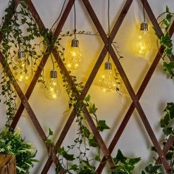 Hofstein Tiltil Solarhängeleuchte 5er Set LED Edelstahl, 1-flammig -Günstiges Solarleuchten Geschäft tiltil solarhaengeleuchte 5er set h3590713 10