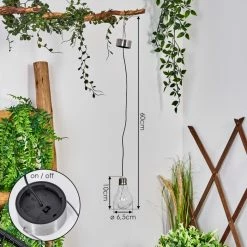 Hofstein Tiltil Solarhängeleuchte 5er Set LED Edelstahl, 1-flammig -Günstiges Solarleuchten Geschäft tiltil solarhaengeleuchte 5er set h3590713 3