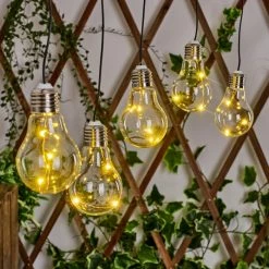 Hofstein Tiltil Solarhängeleuchte 5er Set LED Edelstahl, 1-flammig -Günstiges Solarleuchten Geschäft tiltil solarhaengeleuchte 5er set h3590713 8