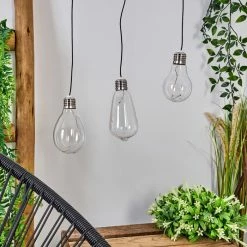 Hofstein Tiltil Solarleuchte 3-er Set LED Edelstahl, 3-flammig -Günstiges Solarleuchten Geschäft tiltil solarleuchte 3 er set h3590522 10