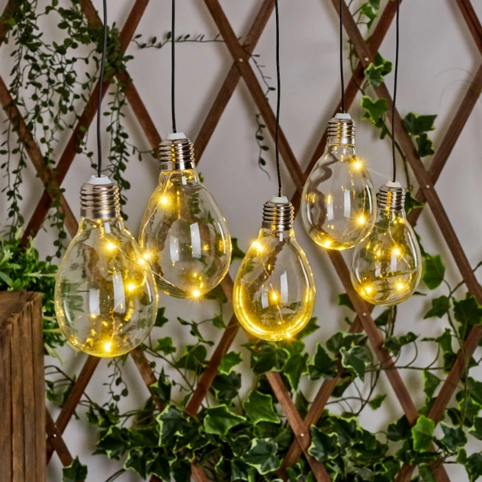 Hofstein Tiltil Solarleuchte 5-er Set LED Edelstahl, 5-flammig 11 Hofstein Tiltil Solarleuchte 5-er Set LED Edelstahl, 5-flammig – Bild 9