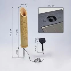 Hofstein Tolab Solarleuchte LED Schwarz, Braun, 1-flammig -Günstiges Solarleuchten Geschäft tolab solarleuchte h3420287 3