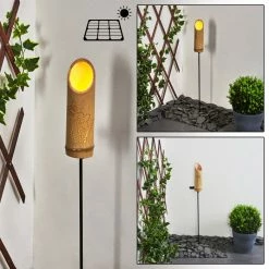 Hofstein Tolab Solarleuchte LED Schwarz, 1-flammig