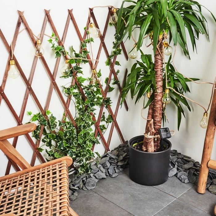 Hofstein Trygsland Solar-Lichterkette LED Braun, 50-flammig 4 Hofstein Trygsland Solar-Lichterkette LED Braun, 50-flammig – Bild 2