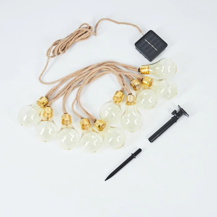 Hofstein Trygsland Solar-Lichterkette LED Braun, 50-flammig 7 Hofstein Trygsland Solar-Lichterkette LED Braun, 50-flammig – Bild 5