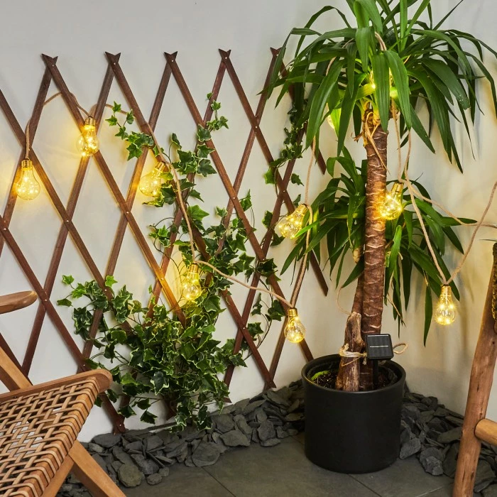 Hofstein Trygsland Solar-Lichterkette LED Braun, 50-flammig 9 Hofstein Trygsland Solar-Lichterkette LED Braun, 50-flammig – Bild 7