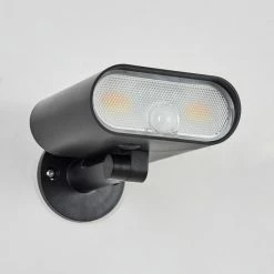 Hofstein Usmagama Solarwandleuchte LED Schwarz, 1-flammig, Bewegungsmelder -Günstiges Solarleuchten Geschäft usmagama solarwandleuchte h3651162 7