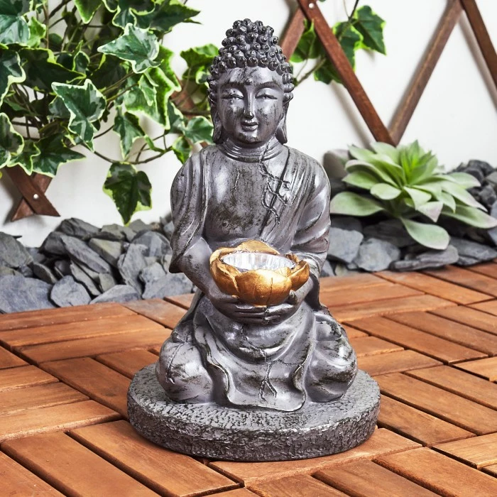 Hofstein Valfurva Solarleuchte LED Grau, Kupferfarben, 1-flammig 4 Hofstein Valfurva Solarleuchte LED Grau, Kupferfarben, 1-flammig – Bild 2