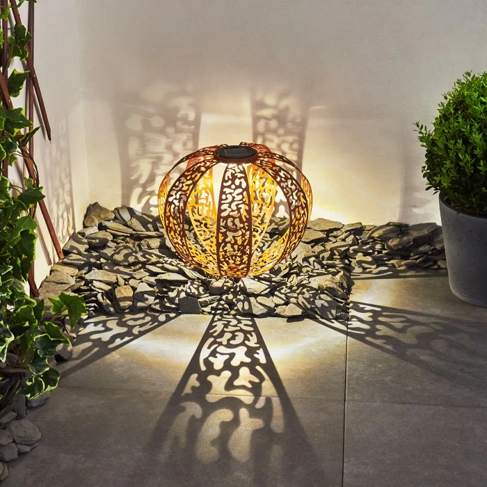 Hofstein Wasalea Solar-Kugelleuchte LED Schwarz, Bronze, 1-flammig 13 Hofstein Wasalea Solar-Kugelleuchte LED Schwarz, Bronze, 1-flammig – Bild 11