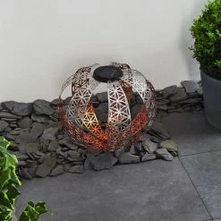 Hofstein Wasalea Solar-Kugelleuchte LED Schwarz, Silber, Bronze, 1-flammig -Günstiges Solarleuchten Geschäft wasalea solar kugelleuchte h3420430 11